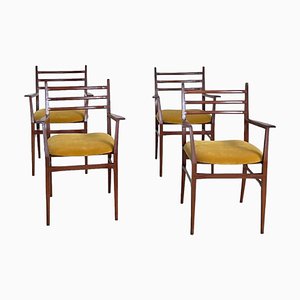 Trieste Dining Chairs by Guglielmo Ulrich for Saffa, Italy, 1960s, Set of 4-IEW-1789308