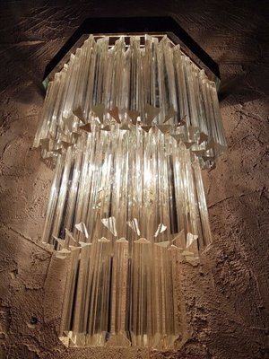 Trimmed Glass Wall Lamp from Venini, 1960s-FIP-1167365