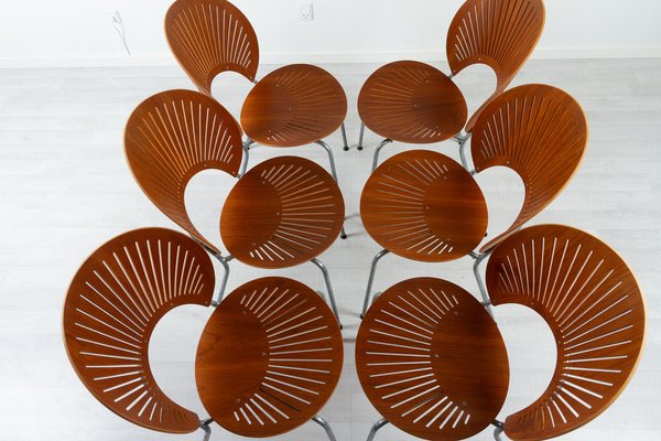 Trinid Dining Chairs in Teak by Nanna Ditzel, 1990s, Set of 6-WIX-1504709