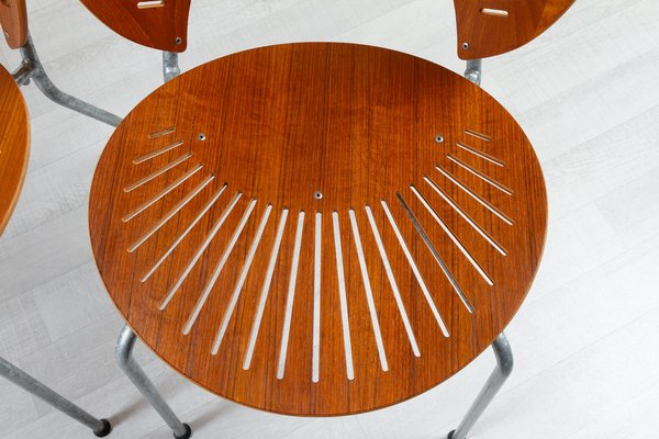 Trinid Dining Chairs in Teak by Nanna Ditzel, 1990s, Set of 6-WIX-1504709