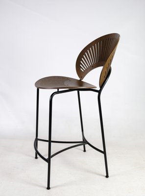 Trinidad Bar Stool in Stained Oak attributed to Nanna Ditzel, 2018-UY-1368592