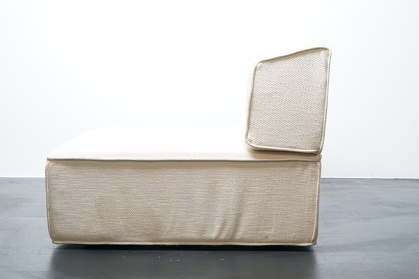 Trio Sofa Element in Original White Fabric from Cor, 1970s-CIP-1104248