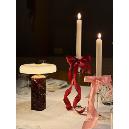 Design By Us Trip No. 2 Portable Lamp Moss Marble/ Amber