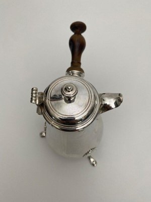 Tripod Chocolate Jug in 18th Century Silver-QKG-1749389