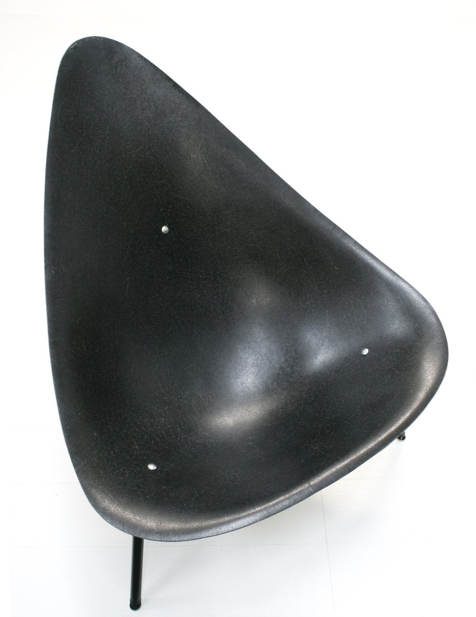 Tripod Fiberglass Shell Lounge Chair by Ed Mérat