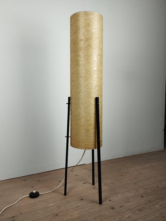 Tripod Floor Lamp in Fiberglass and Metal from Dame & Co., 1960s