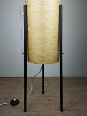 Tripod Floor Lamp in Fiberglass and Metal from Dame & Co., 1960s-SFQ-1802324