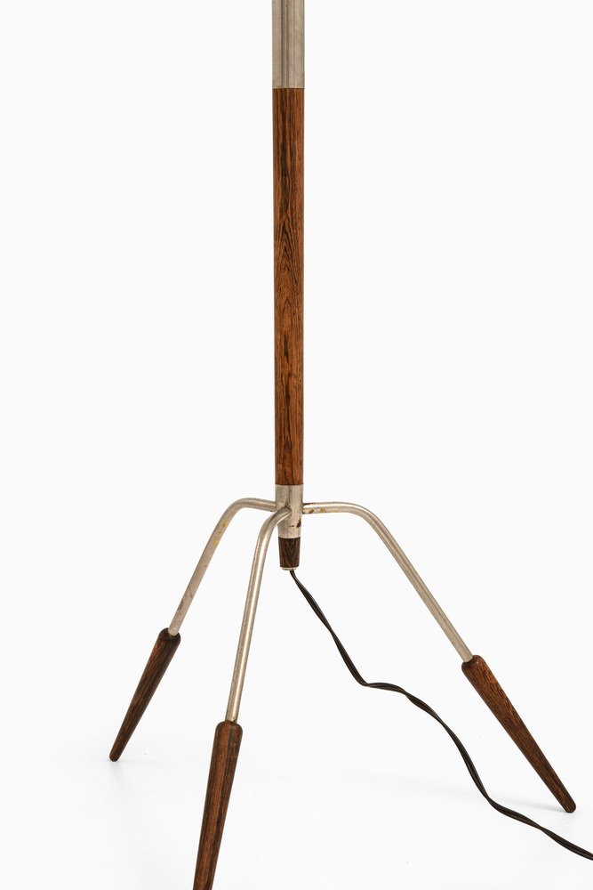 Tripod Floor Lamp in Rosewood and Steel by Jo Hammerborg, 1960s