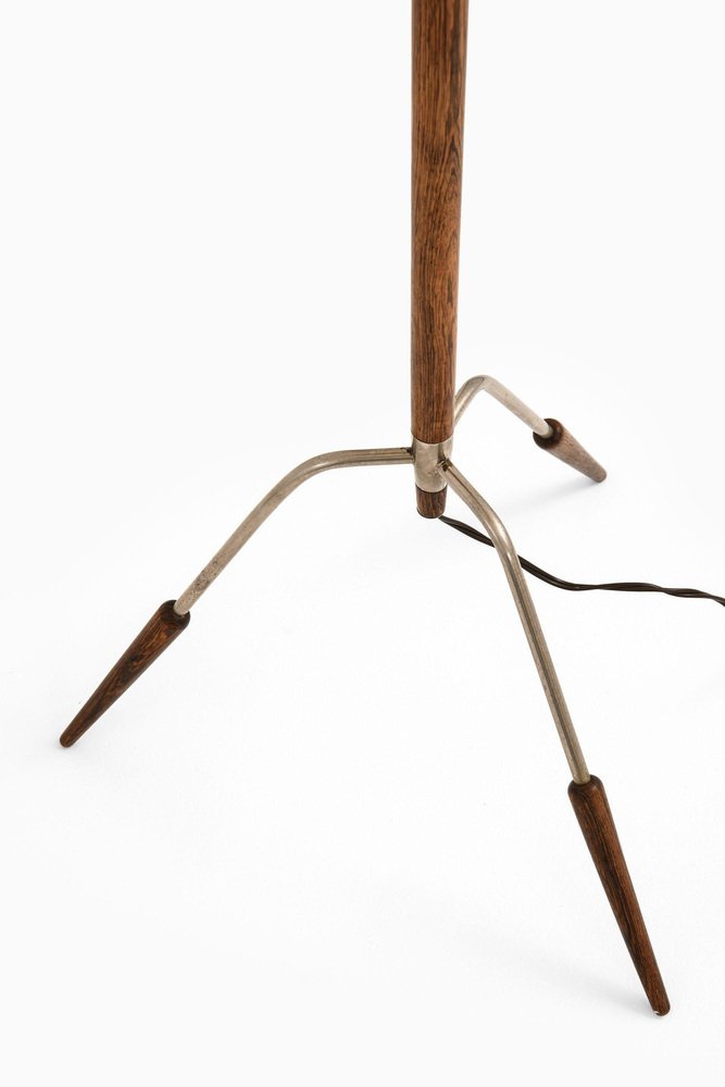 Tripod Floor Lamp in Rosewood and Steel by Jo Hammerborg, 1960s