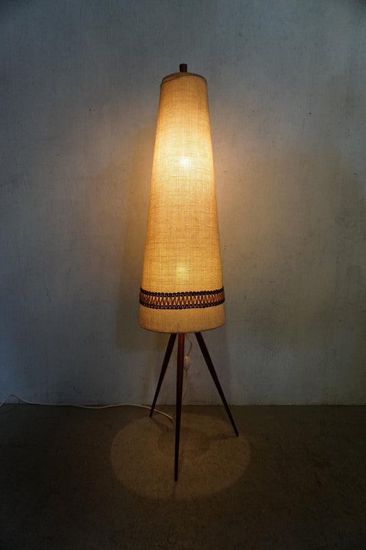 Tripod Floor Lamp with Teak Feet