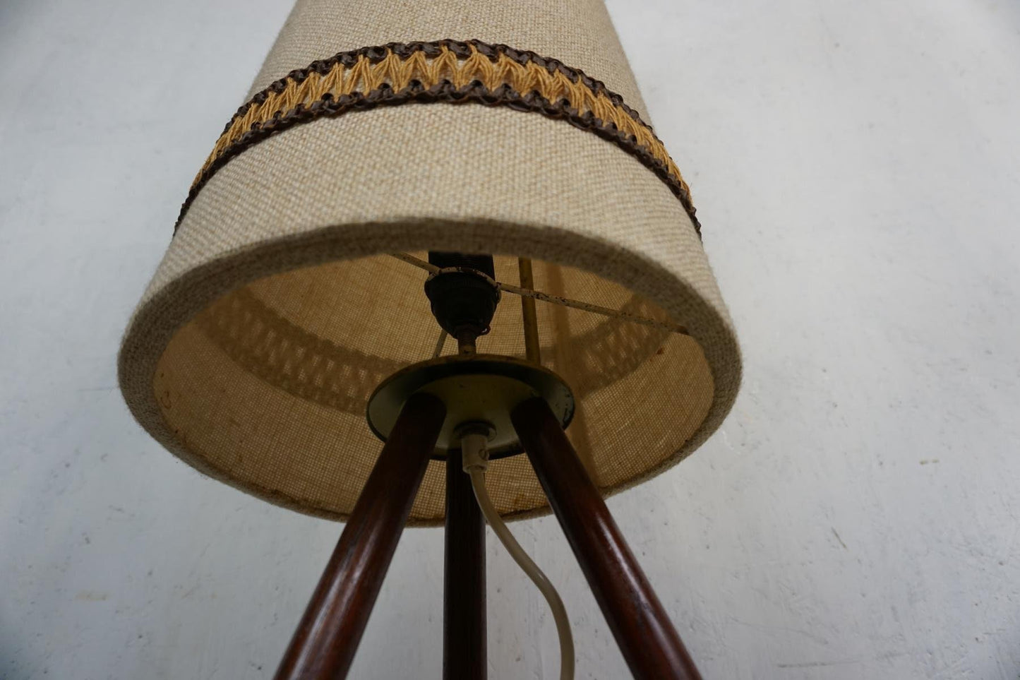 Tripod Floor Lamp with Teak Feet