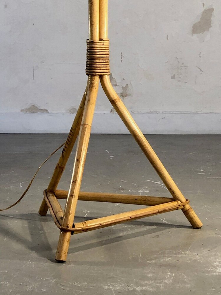 Tripod Lamp in Bamboo by Janine Abraham & Dirk Jan Rol, 1950