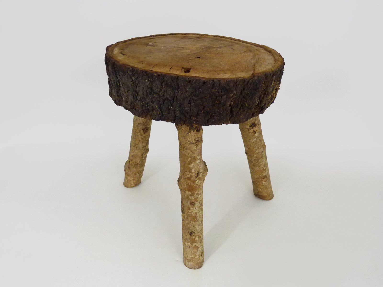 Tripod Milking Stool in Oak, France, 19th Century