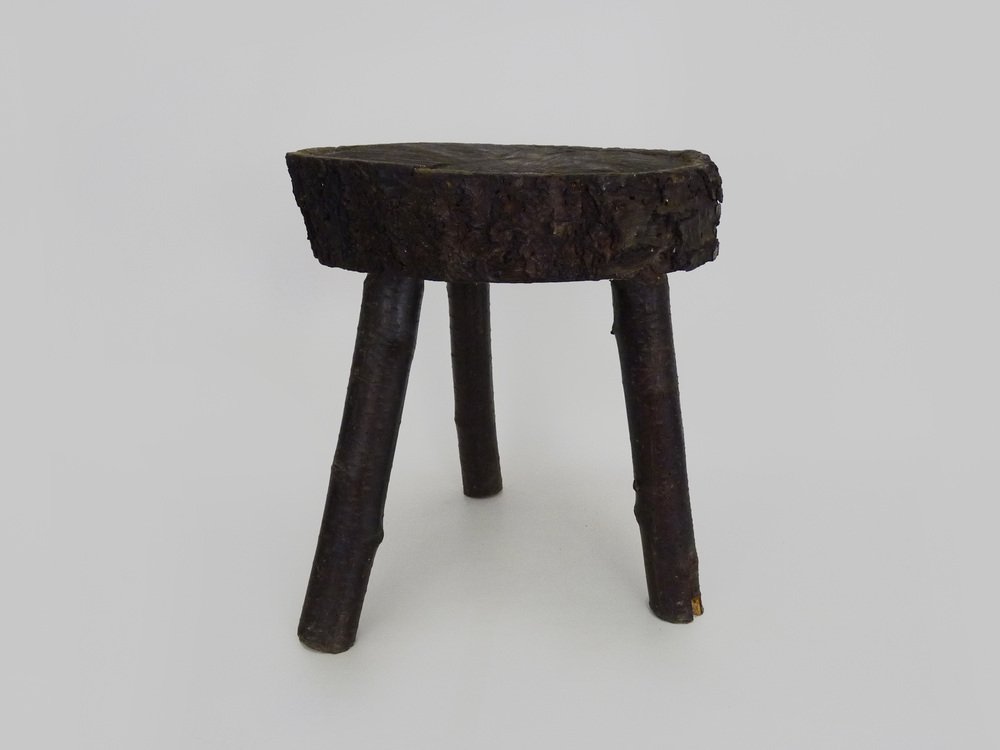 Tripod Milking Stool in Oak, France, 19th Century