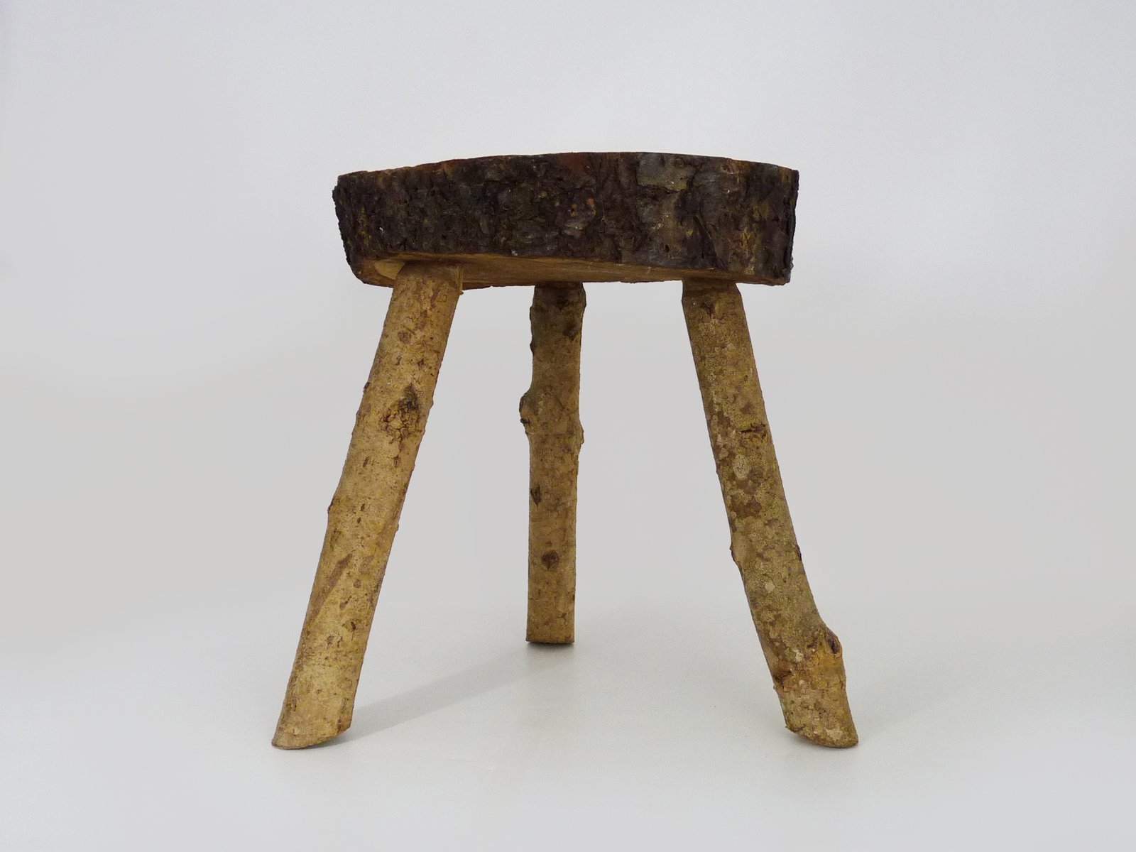 Tripod Milking Stool in Oak, France, 19th Century