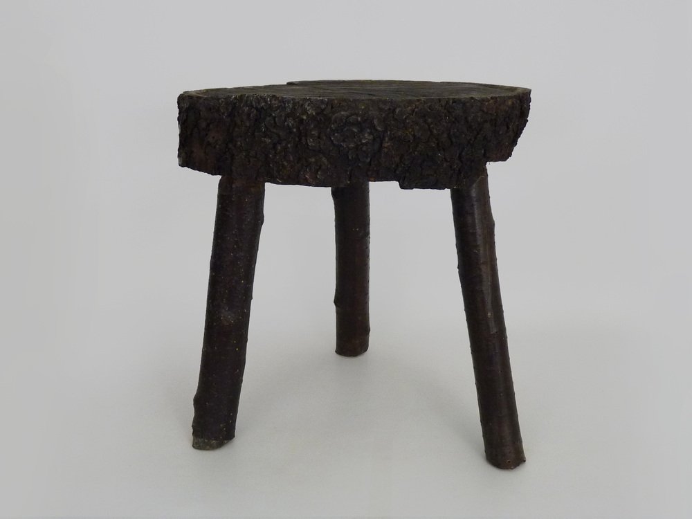 Tripod Milking Stool in Oak, France, 19th Century