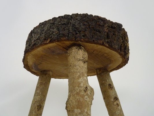 Tripod Milking Stool in Oak, France, 19th Century-MZP-1724039