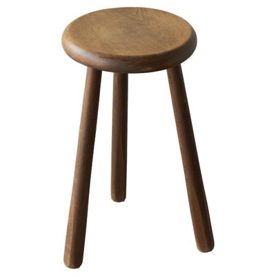 Tripod Stool in Oak, 1960s-FEW-2024198