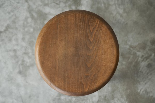 Tripod Stool in Oak, 1960s-FEW-2024198