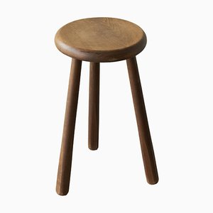 Tripod Stool in Oak, 1960s-FEW-2024198