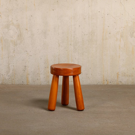 Tripod Stool in Pine Wood by Gröning Design Sweden