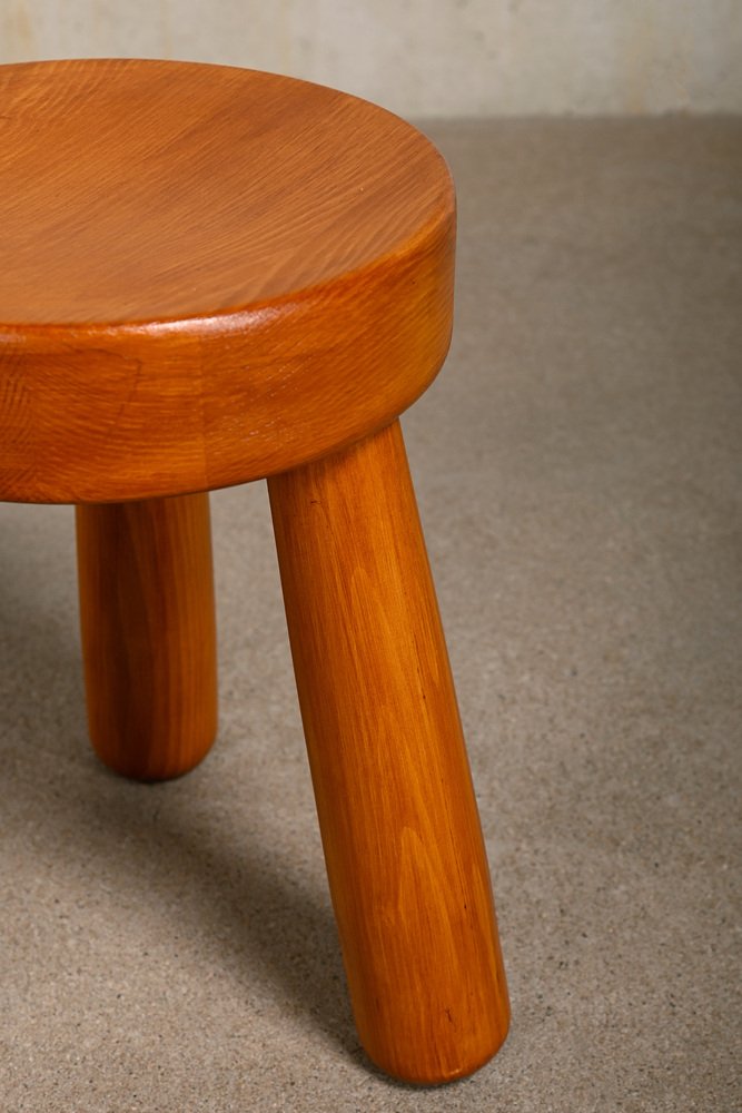 Tripod Stool in Pine Wood by Gröning Design Sweden