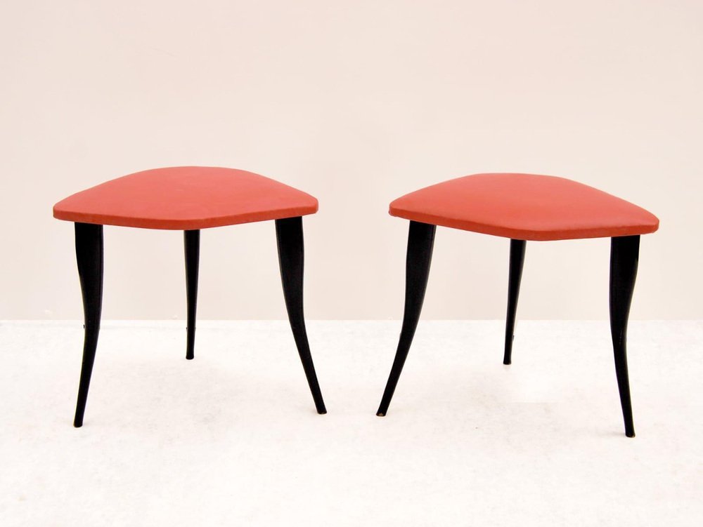 Tripod Stools, 1950s, Set of 2