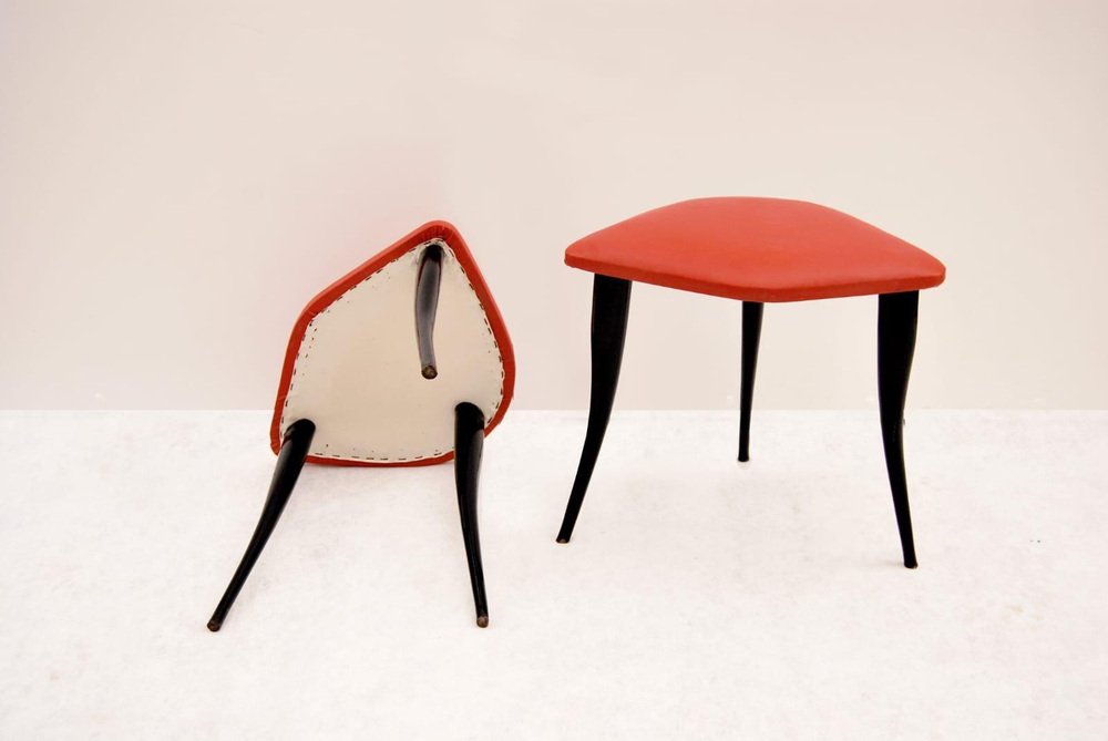 Tripod Stools, 1950s, Set of 2