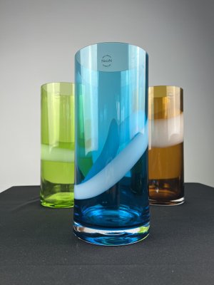 Tris Vases in Murano Glass by Carlo Nason, Set of 3-QRT-1790966