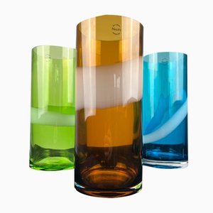 Tris Vases in Murano Glass by Carlo Nason, Set of 3-QRT-1790966