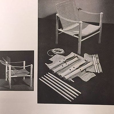 Trivia Safari Armchair by Elias Svedberg for Nordiska Kompaniet, 1940s-YGE-801889