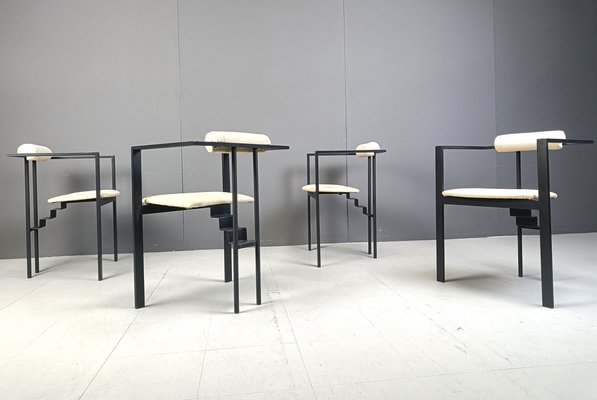 Trix Dining Chairs by Karl Friedrich Förster for KFF, 1980s, Set of 4-IRH-2042971