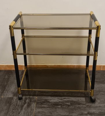 Trolley in Wood and Brass by Tommaso Barbi-RPW-1793230