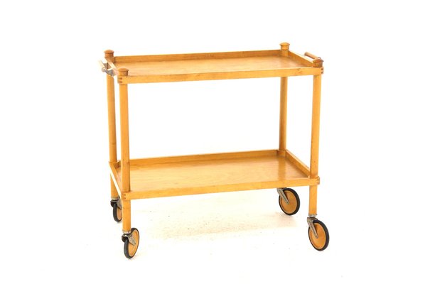 Trolley Table in Birch, Sweden, 1950s-GEK-1409522