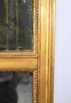 Trumeau Mirror in Gilded Wood, Late 19th Century-RVK-1701961