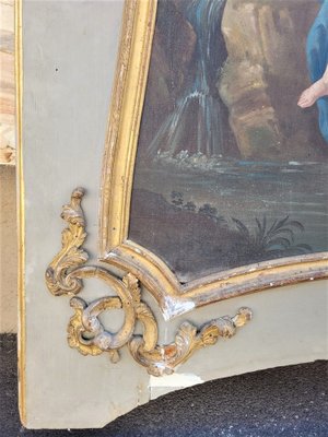 Trumeaux Paintings, Late 18th or Early 19th Century, 1800s, Paint, Wood & Gold Leaf, Set of 2-SYQ-1388010