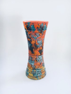 Trumpet Vase with Sunset Glaze by Aldo Londi for Bitossi, Italy, 1960s-RQV-1807733