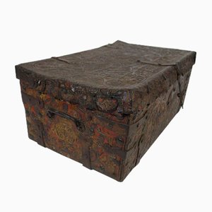 Trunk In Embossed Leather With Polychromy-EMZ-821864