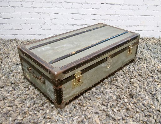 Trunk in Hammered Sheet Metal, 1950s-QFD-1031148