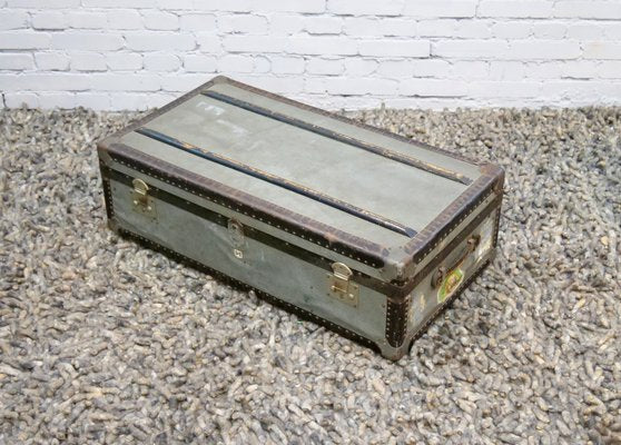 Trunk in Hammered Sheet Metal, 1950s-QFD-1031148