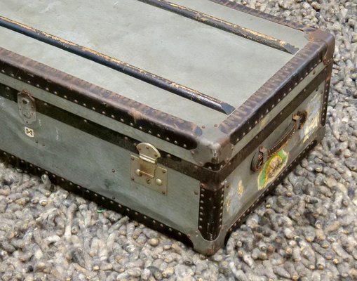 Trunk in Hammered Sheet Metal, 1950s-QFD-1031148