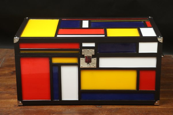 Trunk in the Style of Piet Mondrian-EMZ-983517