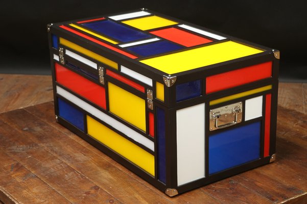 Trunk in the Style of Piet Mondrian-EMZ-983517