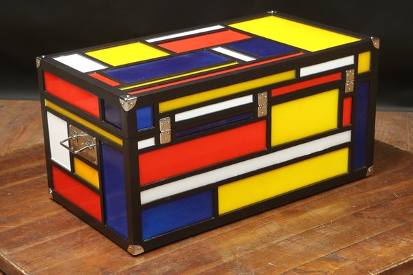 Trunk in the Style of Piet Mondrian-EMZ-983517