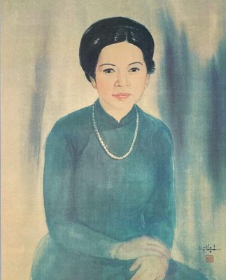 Truong Thi Thinh, Femme au collier de perles, 1970, Screen Print-FMZ-1381027