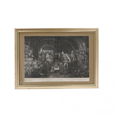 Tsar Ivan the Terrible, 19th-20th Century, Engraving, Framed-WMV-1129926