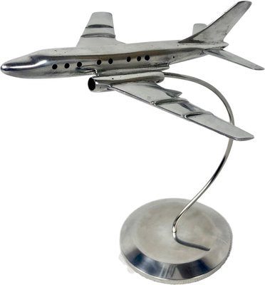 TU-124 Plane Statuette, Poland, 1950s-ZCY-1376088