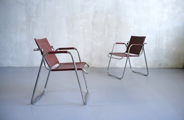 Tubauto Armchairs by Jacques Hitier, France, 1950, Set of 2-FQ-1422959