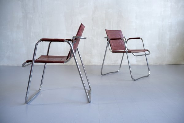 Tubauto Armchairs by Jacques Hitier, France, 1950, Set of 2-FQ-1422959