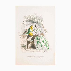 Tubéreuse Jonquille - Les Fleurs Animées Vol.I - Litho by J.J. Grandville - 1847 1847-ZCI-757162